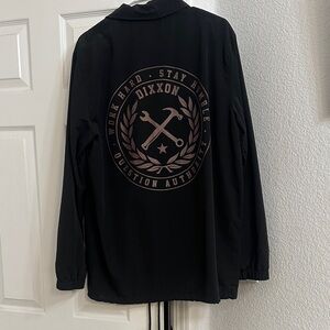 Dixxon size Large coaches jacket Men's Black rose gold